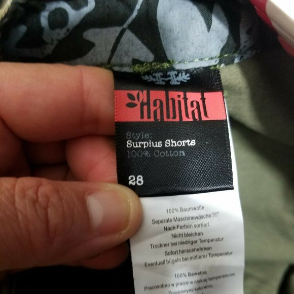 Junior's Habitat Style Surplus Shorts Size 28 - Picture 5 of 5